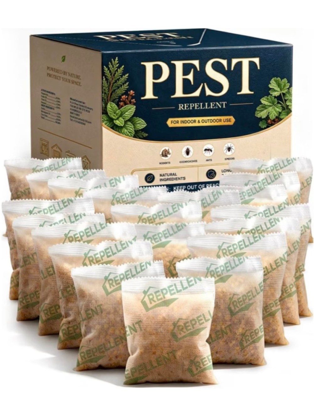Pest Away Repellent 20P, Mouse Repellent Pouches, Mice RepellentRodent.